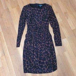 Lauren Ralph Lauren Animal Print Dress Size 4